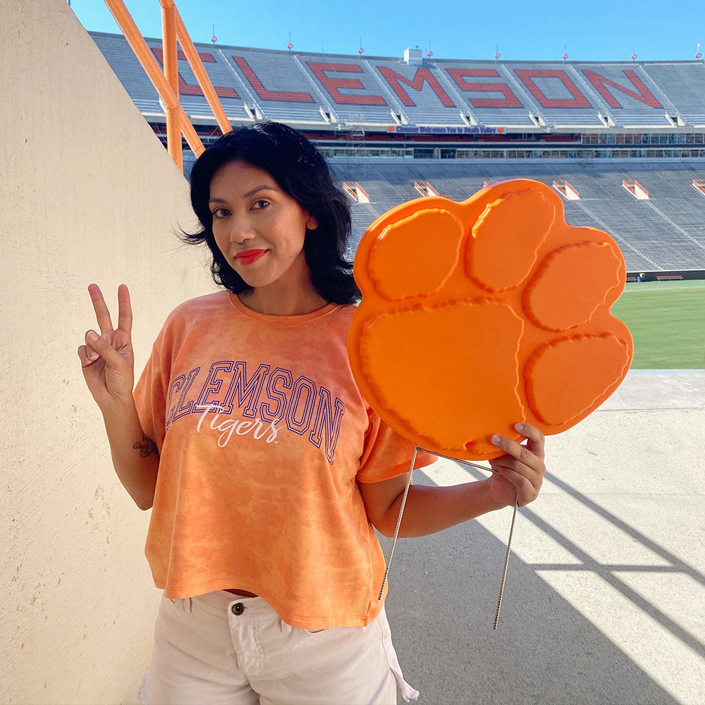 The Original Clemson Lawn Ornament - Clemson Tigers Paw