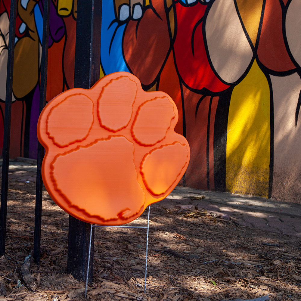The Original Clemson Lawn Ornament - Clemson Tigers Paw