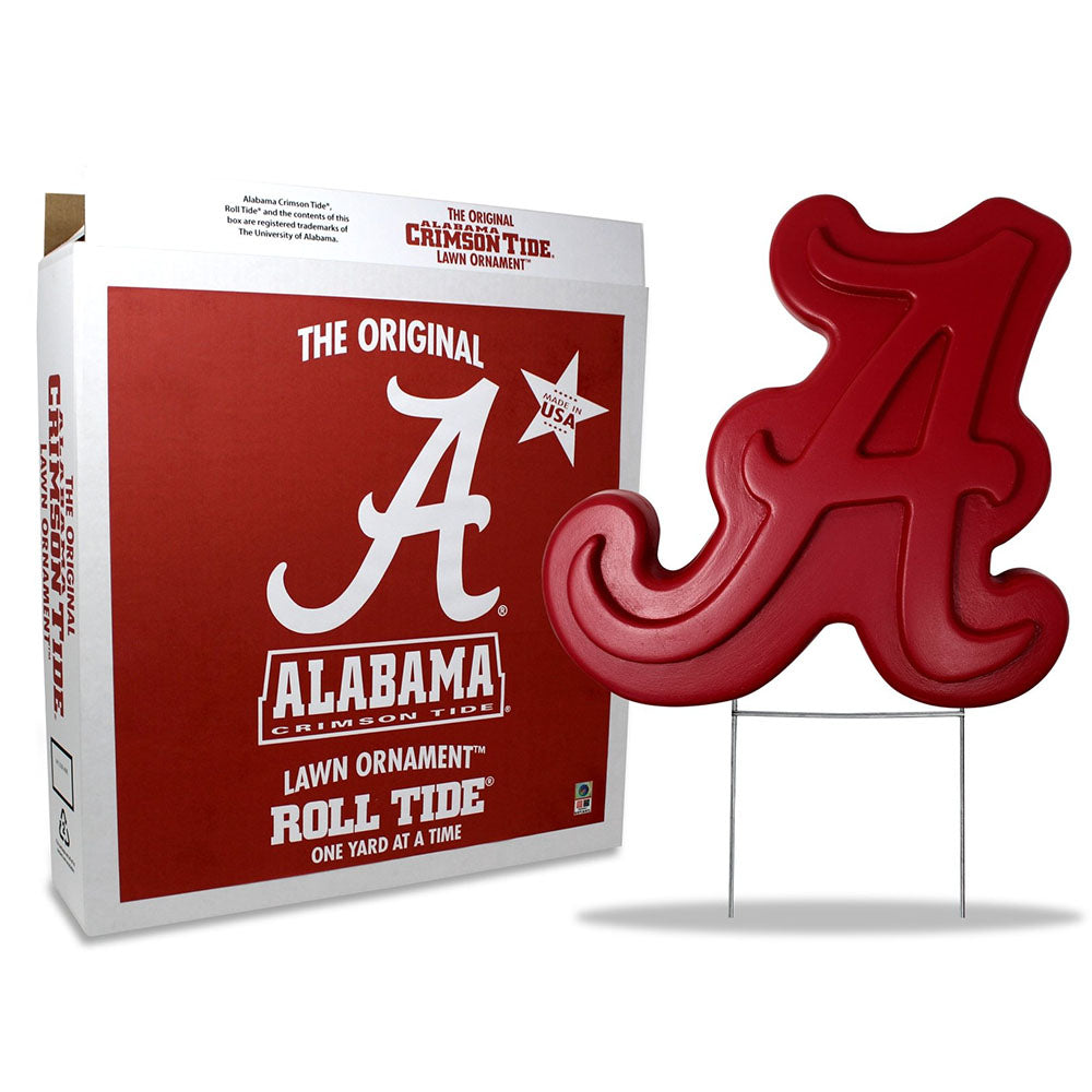 alabama crimson tide fishing pole The Original Alabama Crimson Tide Lawn Ornament
