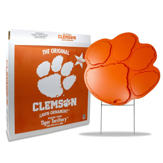 Clemson Lawn Ornament Tiger Territory Product and packaging photo