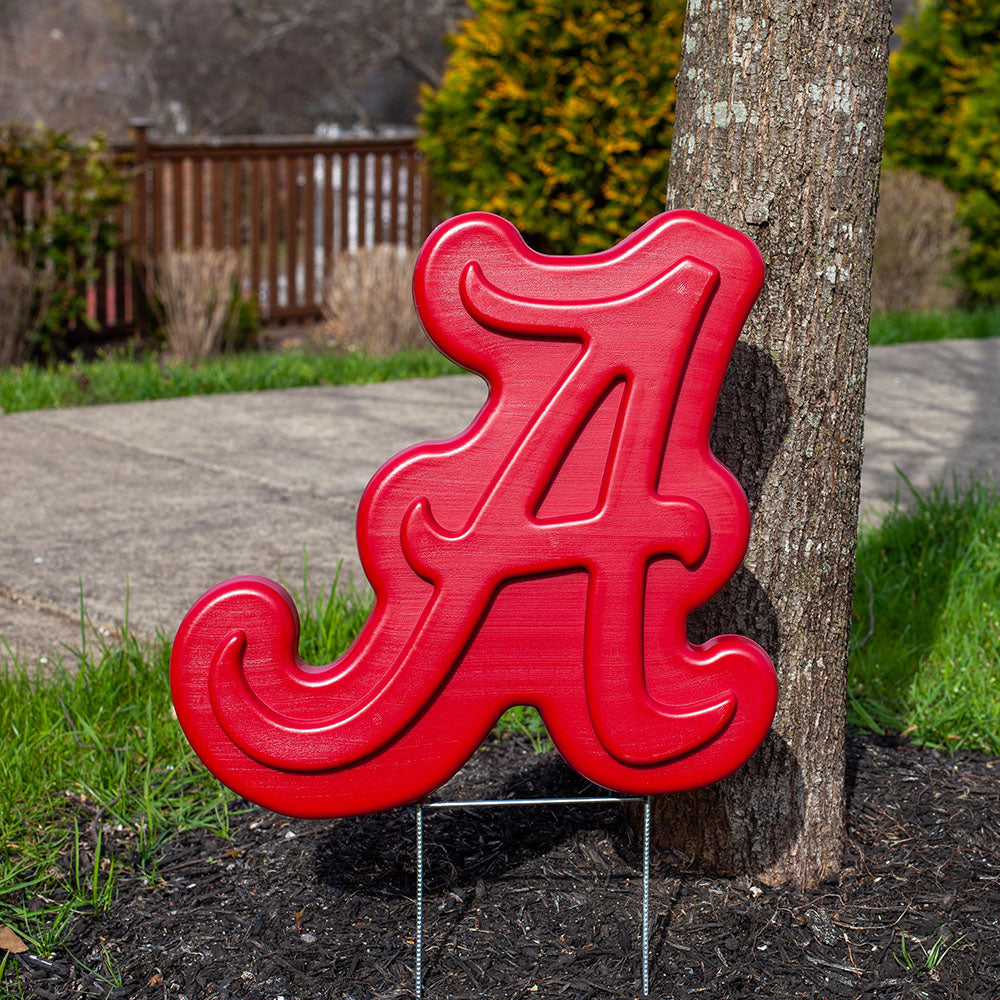 Alabama Crimson Tide Lawn Ornament - by tree