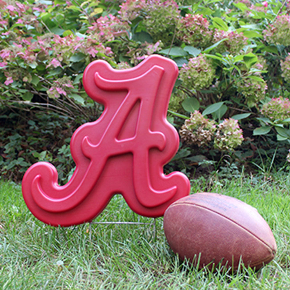 Alabama Crimson Tide Lawn Ornament with football