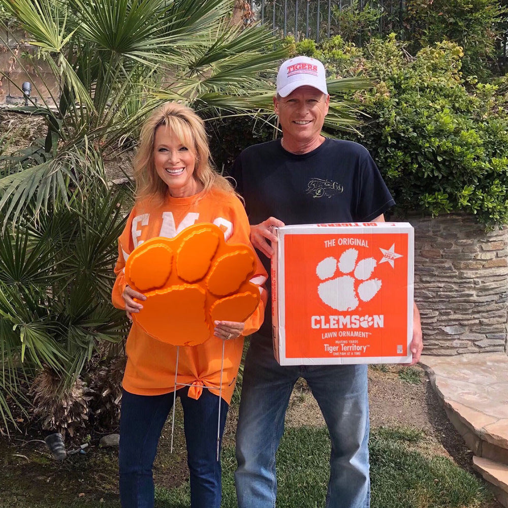 Clemson Tiger Fans with their Fanlawnament